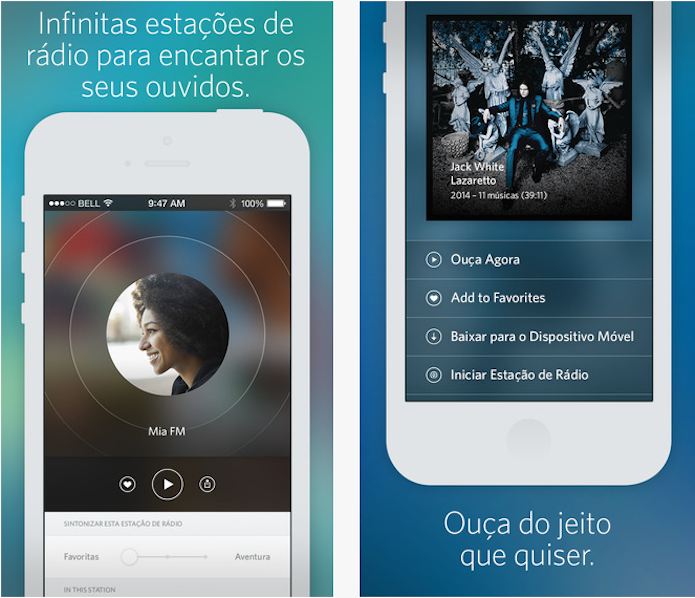 Rdio agora oferece acesso a estações de rádio gratuitamente (Foto: Divulgação/AppStore) (Foto: Rdio agora oferece acesso a estações de rádio gratuitamente (Foto: Divulgação/AppStore))