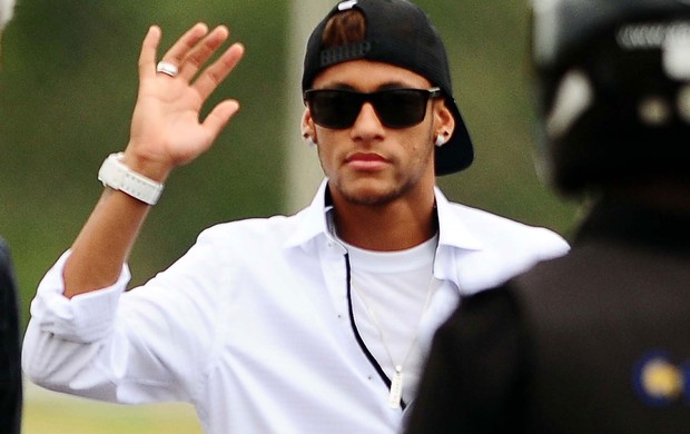 Neymar no evento em Campinas (Foto: Marcos Ribolli / Globoesporte.com)