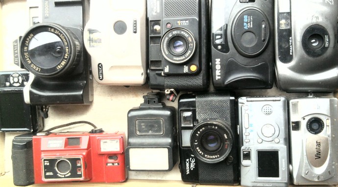 Zito da Motinha tem uma coleção de máquinas fotográficas (Foto: Arquivo Pessoal)