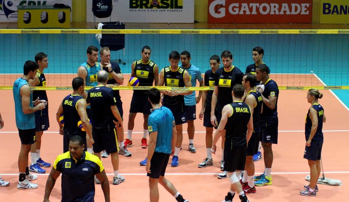 Treino Seleção Brasileira de Vôlei  (Foto: Divulgacão/CBV)