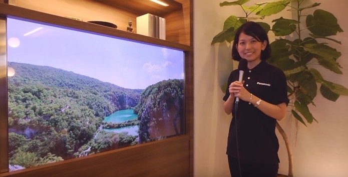 TV OLED transparente tem resolução 4K (Divulgação/Panasonic)