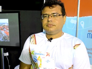 Willian Barbosa, técnico em turismo (Foto: Maurício Araya / G1) Willian Barbosa, técnico em turismo (Foto: Maurício Araya / G1)
