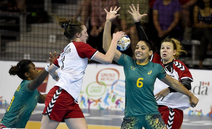 Brasil x Canadá seleção brasileira de handebol feminino Jogos Pan Americanos 2015 (Foto: Washington Alves/Exemplus/COB)