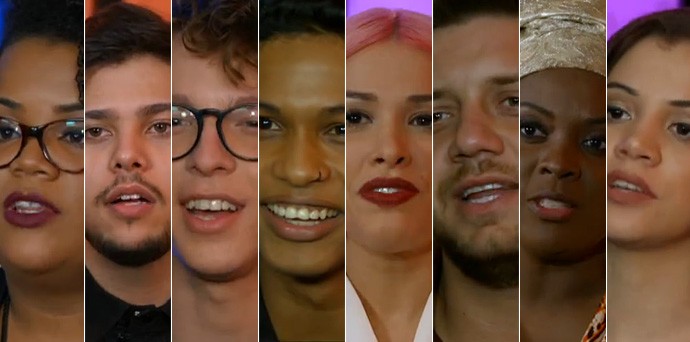 Os oito semifinalistas do The Voice Brasil (Foto: TV Globo)