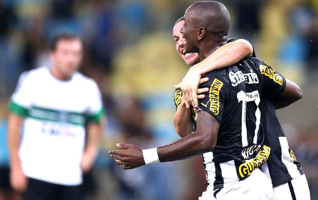 Hyuri comemoração do Botafogo contra o Coritiba (Foto: Satiro Sodré / SSPress)