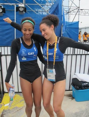 Ilhas Cayman; Chante e Illean; vôlei de praia; Jogos Pan-Americanos (Foto: GloboEsporte.com)