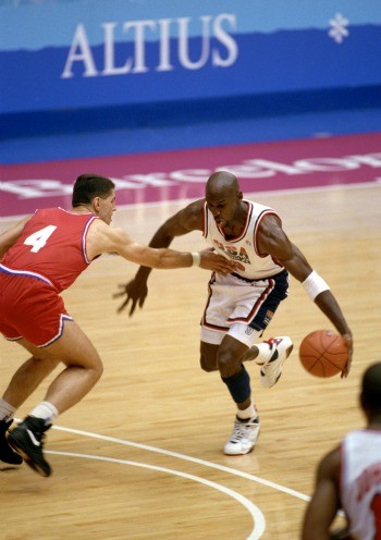 Michael Jordan Dream Team 1992 basquete (Foto: Getty Images)
