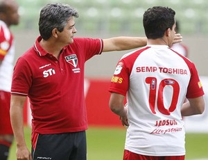 Ney Franco Jadson treino São Paulo (Foto: Rubens Chiri / saopaulofc.net)