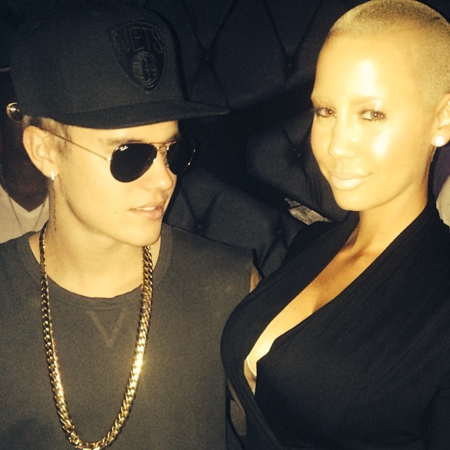 Justin Bieber e Amber Rose (Foto: Reprodução/Instagram)