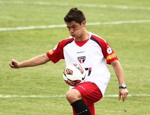 Osvaldo treino São Paulo (Foto: Roberto Vazquez / Ag. Estado)