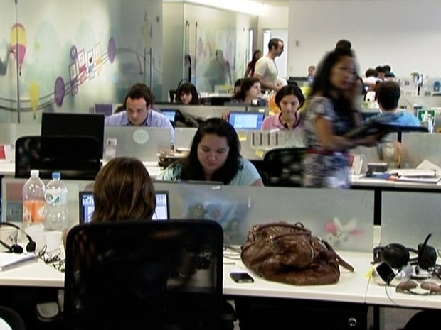 Ambiente de trabalho (Foto: Reprodução GloboNews)