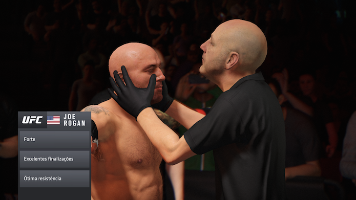 EA Sports UFC 2: comentarista é faixa-preta em Jiu-Jitsu (Foto: Reprodução/Victor Teixeira)