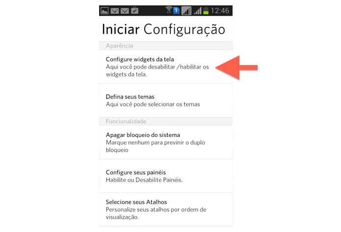 Gerenciando a exibição dos Widgets no Start (Foto: Reprodução/Marvin Costa)