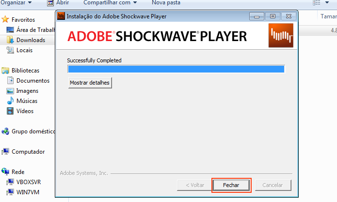 Atualizando Shockwave Player (Foto: Reprodução/Edivaldo Brito)