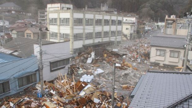 'O tsunami foi mais rápido e mais forte do que eu imaginava', disse Shinpei Kikuchi  (Foto: Shinpei Kikuchi )