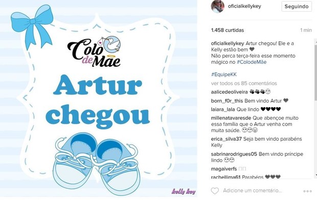 Ego Kelly Key Dá à Luz Artur Seu Terceiro Filho Com Transmissão