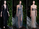 Valentino leva transparência à passarela de alta-costura em Paris e modelos mostram demais