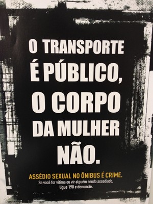 Cartaz que será afixado em ônibus e terminais do DF (Foto: Lucas Salomão/G1) Cartaz que será afixado em ônibus e terminais do DF (Foto: Lucas Salomão/G1)