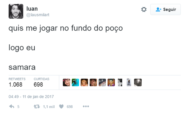 Logo eu... (Foto: Twitter/Reprodução) Logo eu... (Foto: Twitter/Reprodução)