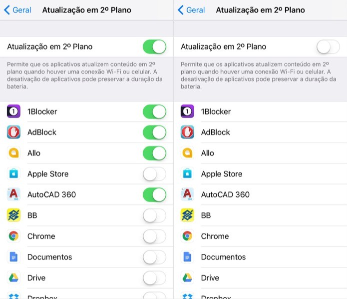 Desative os aplicativos em segundo plano (Foto: Reprodução/Helito Bijora)