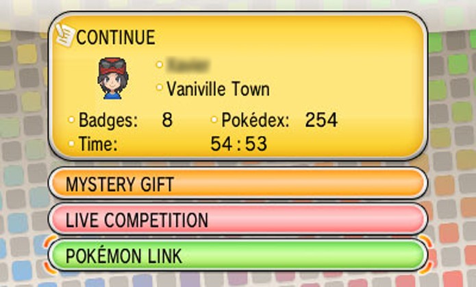 Selecione a opção Pokémon Link para receber milhas e battle points (Foto: projectpokemon.org)