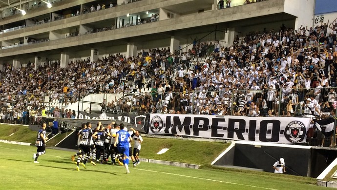 ABC x Botafogo-PB - Estádio Frasqueirão - comemoração gol do Botafogo-PB (Foto: Augusto Gomes/GloboEsporte.com)