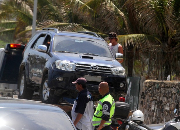 Carro do filho de Marcelo Novaes (Foto: Agnews ) Carro do filho de Marcelo Novaes (Foto: Agnews )