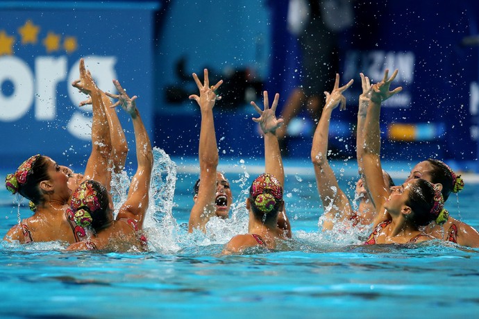 Brasil nado sincronizado rotina livre - Mundial (Foto: Satiro Sodre/SSPress)