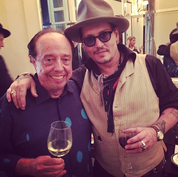  Sergio Mendes e Johnny Depp (Foto: Instagram / Reprodução)
