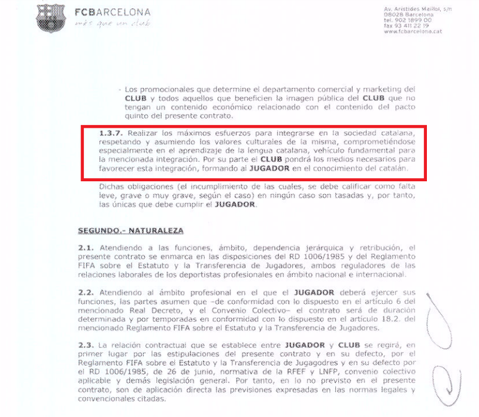 Contrato Neymar cláusula (Foto: Reprodução/Football Leaks)