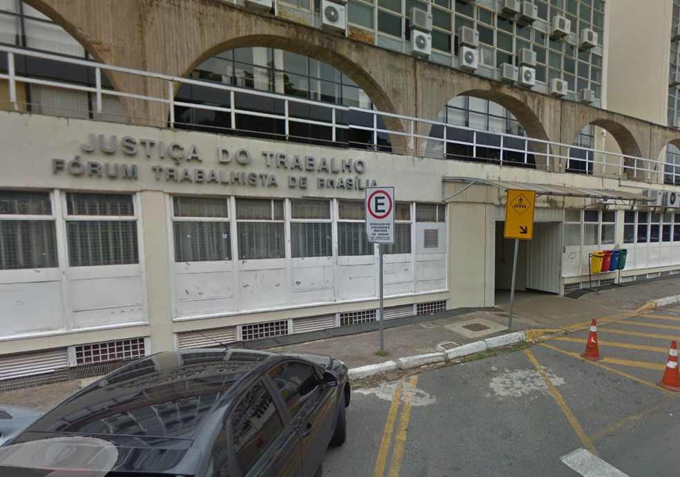 Sede da Justiça Trabalhista em 1ª instância no Distrito Federal (Foto: Google/Reprodução)