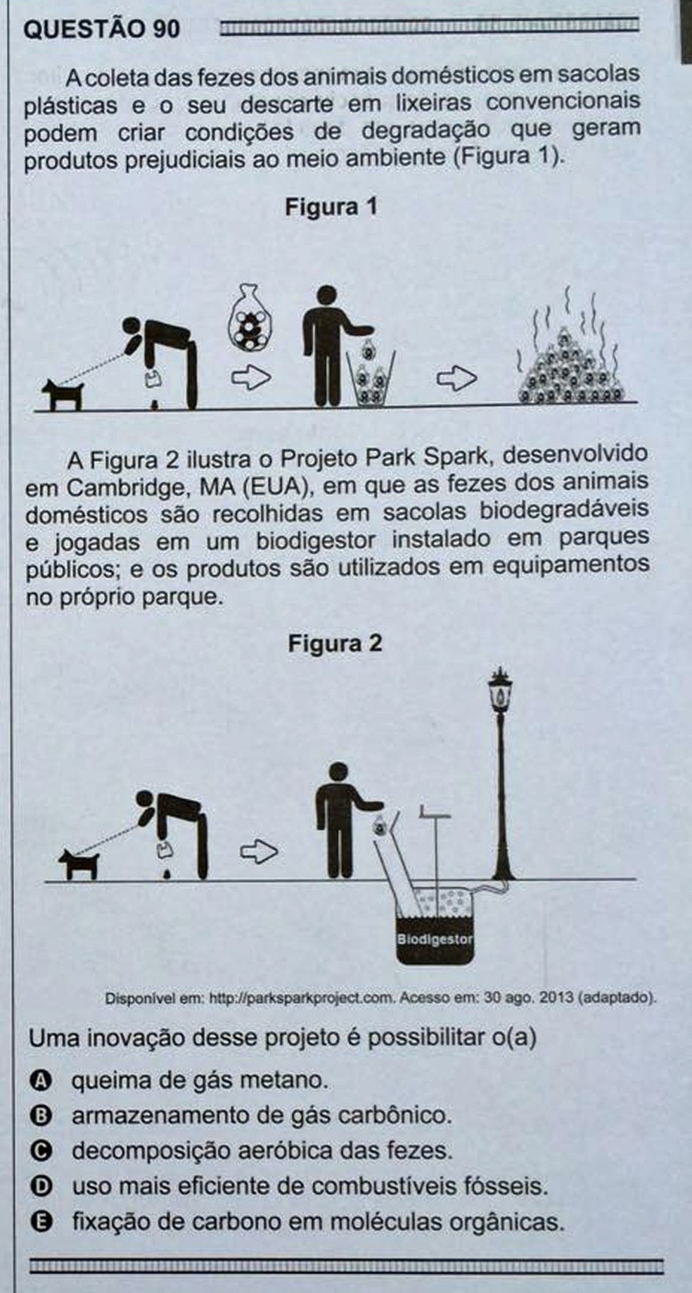 ENEM 2016 - 1º DIA - PROVA BRANCA - QUESTÃO 90 (Foto: G1 )