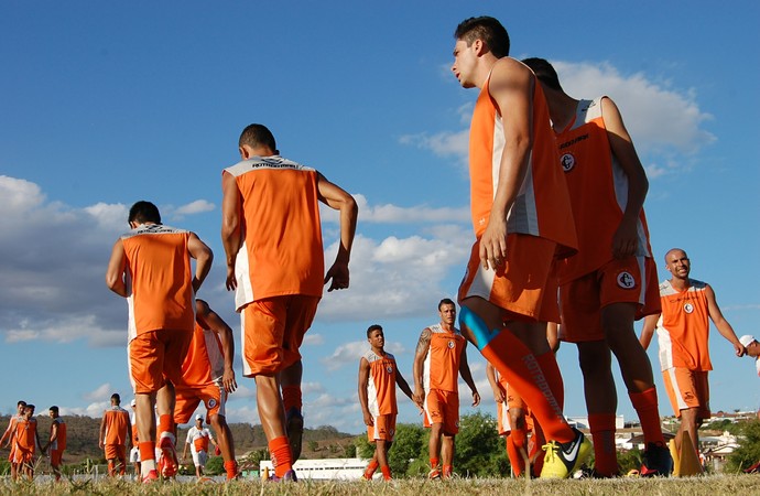 Treino do Campinense na cidade de Itatuba (Foto: Silas Batista / Globoesporte.com/pb)