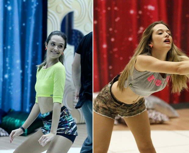 Juliana Paiva deu show de sensualidade nos treinos (Foto: Inácio Moraes/ Raphael Dias/ Gshow)
