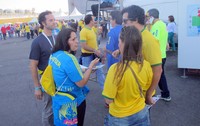 Voluntária Brasil x Croácia Copa do Mundo (Foto: Marcelo Prado)