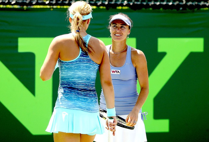Martina e Lisicki tênis WTA Miami (Foto: Getty Images)