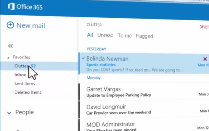 Filtro permite separar e-mails importantes do Outlook (foto: Reprodução/YouTube)
