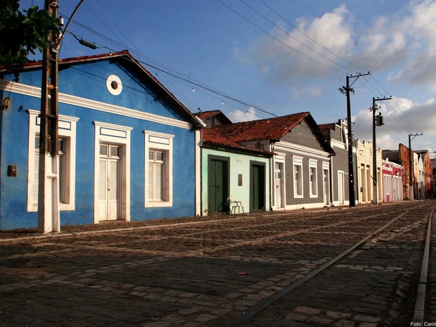 Rua Chile, no bairro da Ribeira, em Natal (Foto: Canindé Soares/Cedida)