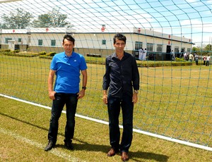 Sorato e Mauro Galvão inauguração CT Vasco (Foto: André Durão / Globoesporte.com)