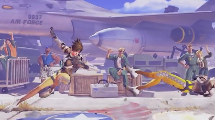 A velocidade de Tracer é bem representada com Cammy de Street Fighter 5, mas não seus golpes (Foto: Reprodução/YouTube)