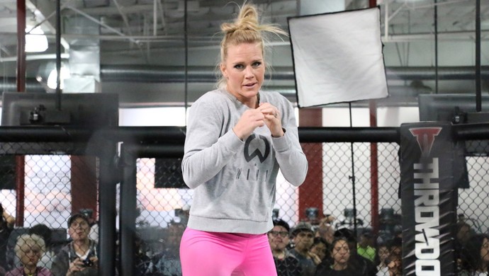 Holly Holm, treino MMA Combate (Foto: Evelyn Rodrigues)
