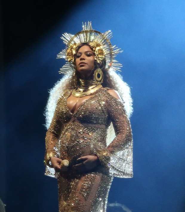 Beyoncé no Grammy (Foto: Agência AFP)