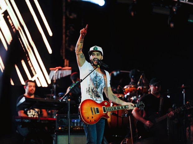 Gustavo Lima no Carnaval de Santa Rita do Sapucaí em 2015 (Foto: Bloco do Urso/ Divulgação)