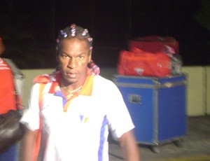 Fortaleza chega em Campina em silêncio (Foto: Silas Batista / globoesporte.com/pb)