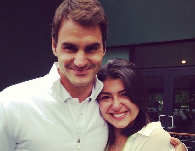 Federer e Beatriz Tinoco (Foto: reprodução @bktinoco) - beatriz