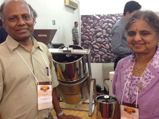 Balu Mannarsamy Balasubramanian e Andal Balu, da Cocoatown (Foto: Priscila Zuini)