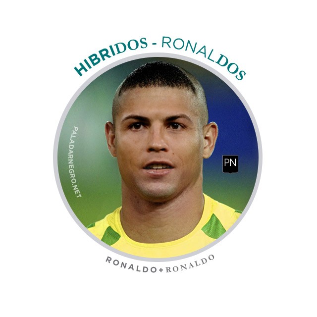 Ronaldos, mistura de Cristiano Ronaldo com Ronaldo