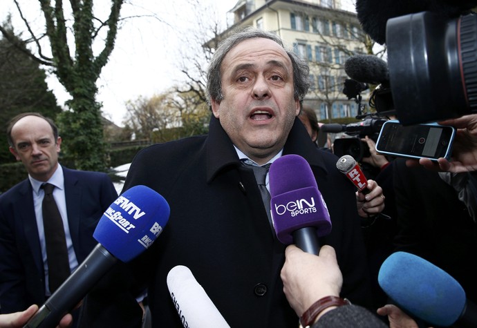 Michel Platini audiência TAS (Tribunal Arbitral do Esporte) (Foto: REUTERS/Denis Balibouse)