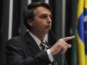 O deputado Bolsonaro durante discurso no plenrio da Cmara  (Foto: Leonardo Prado / Agncia Cmara)