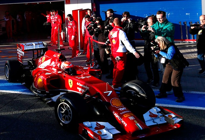 kimi raikkonen ferrari jerez de la frontera testes (Foto: Agência Reuters) kimi raikkonen ferrari jerez de la frontera testes (Foto: Agência Reuters)